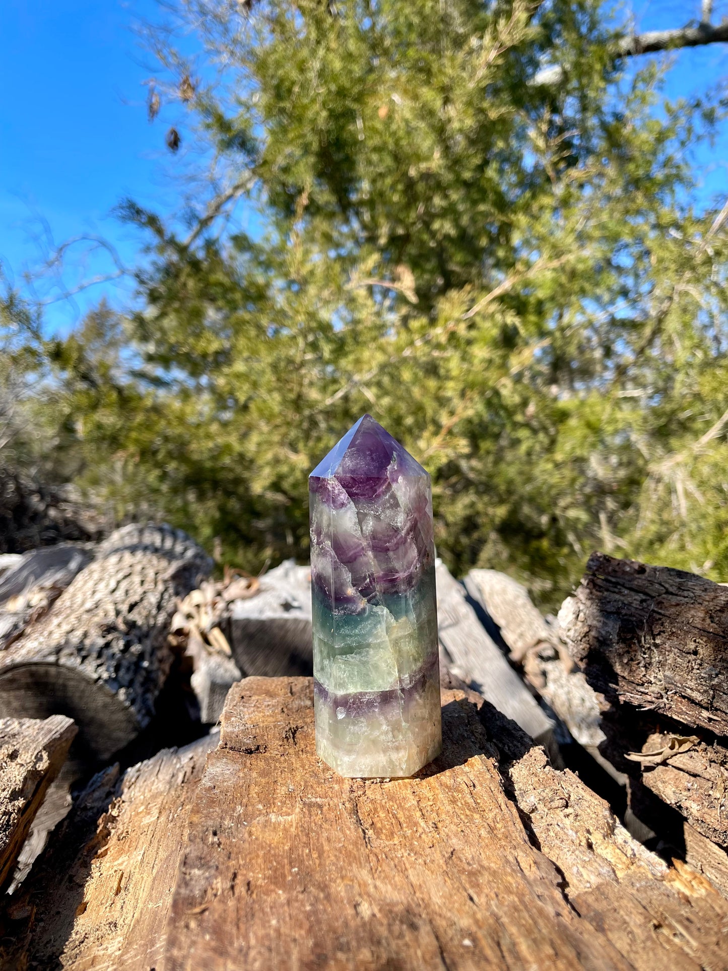 Fluorite Tower blue